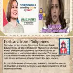 A postcard from philippines with an image of the president and first lady.