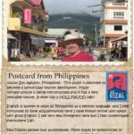 A postcard from philippines with an image of the city.