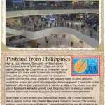 A postcard from philippines and an article about the mall.