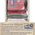 A postcard from philippines with an image of the president.