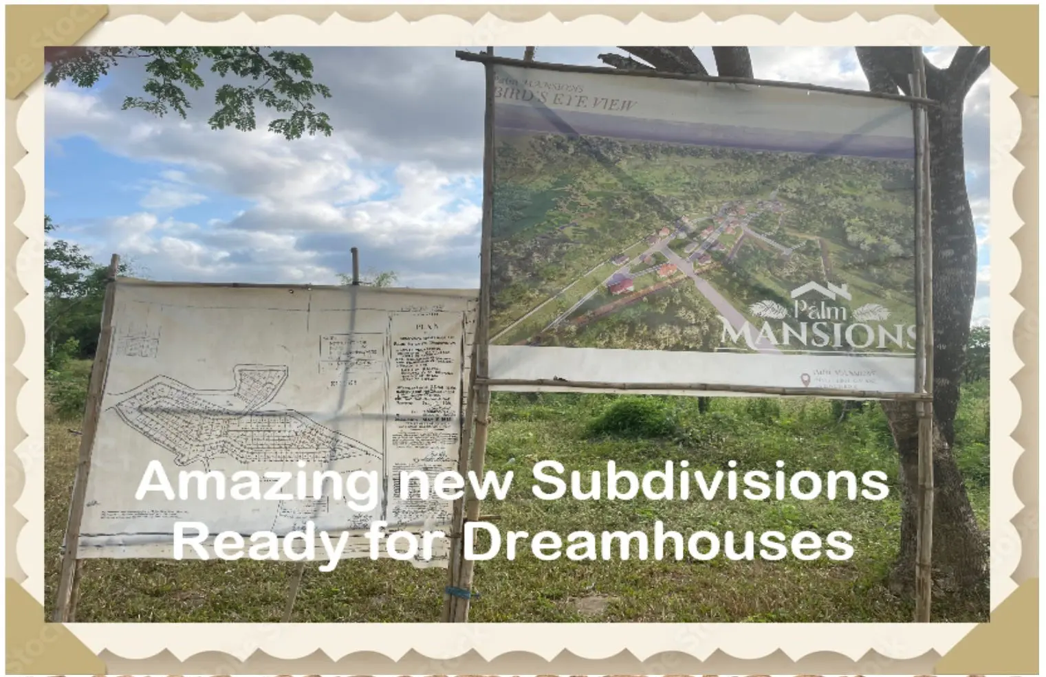 New subdivisions for dream homes available.