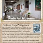 A postcard from the philippines with an article on it.