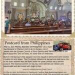 A postcard from philippines with an image of the interior.