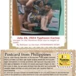 A postcard from philippines with an image of the family.